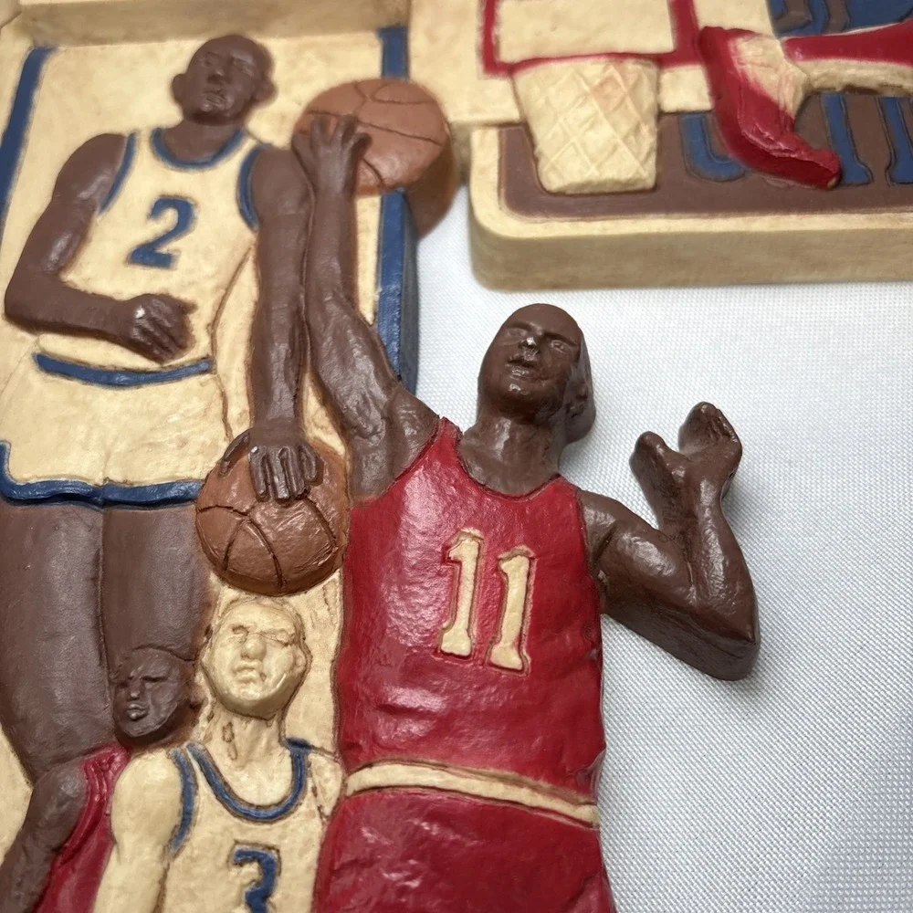 Vintage Homco 7628 Football Baseball Soccer 3D Wall Art‎ Sports Bar